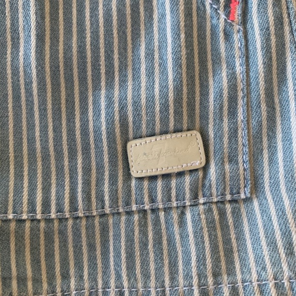 7 FOR ALL MANKIND GIRLS STRIPED TODDLER OVERALL - Picture 4 of 7